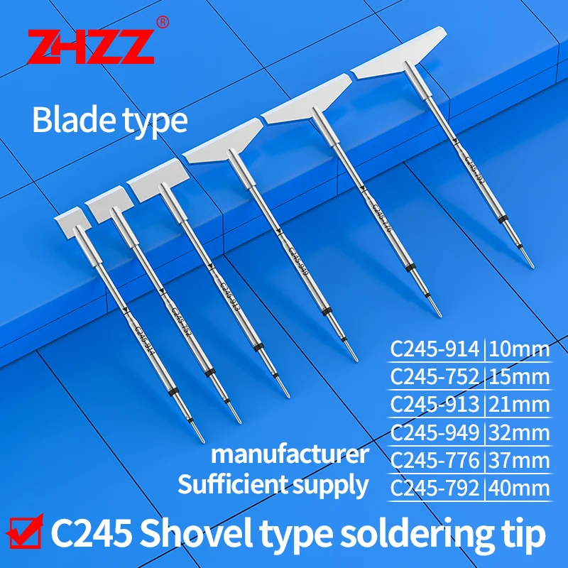 high quality C245 Soldering tips C245752/776/792/913/914/949 for JBC T245 Handles Mobile Phone SMD PCB Repair Tools