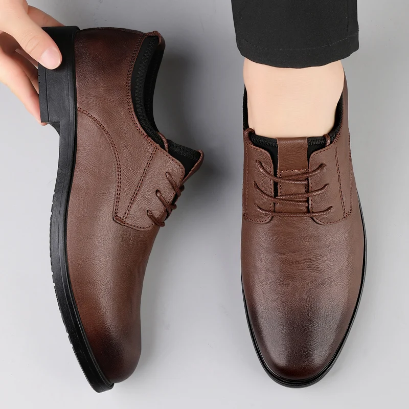 High Quality Men Essential Business Casual Shoes for The Workplace Are Soft Comfortable Exquisite Suitable for Daily Commuting