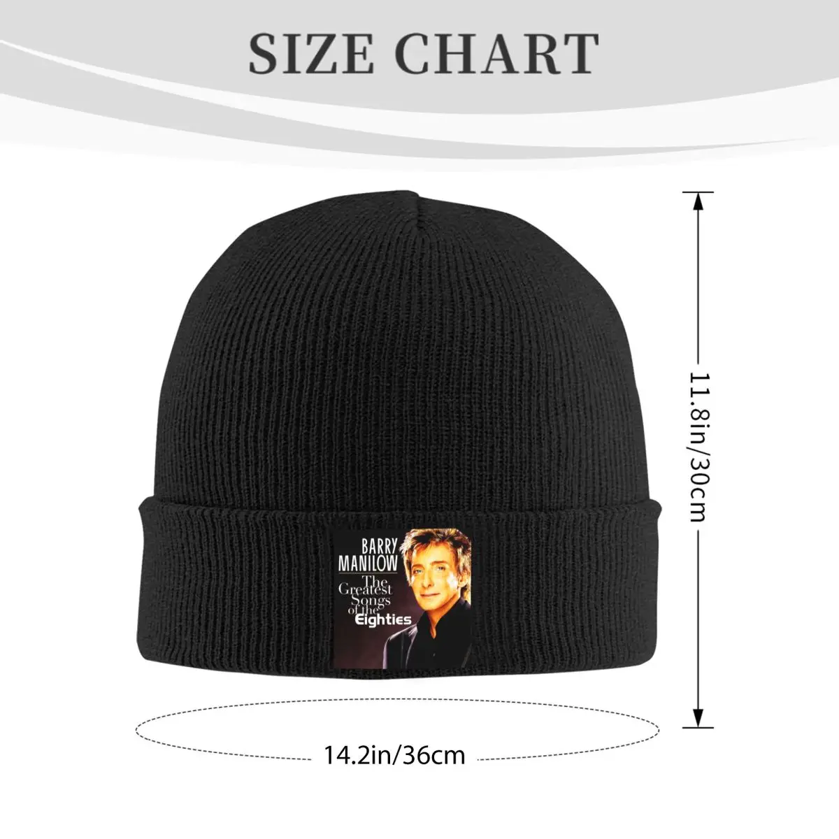 Popular Musician Barry Manilow Warm Knitted Cap Winter Knit Bonnet Hat Skullies Beanies Hip Hop Caps for Unisex