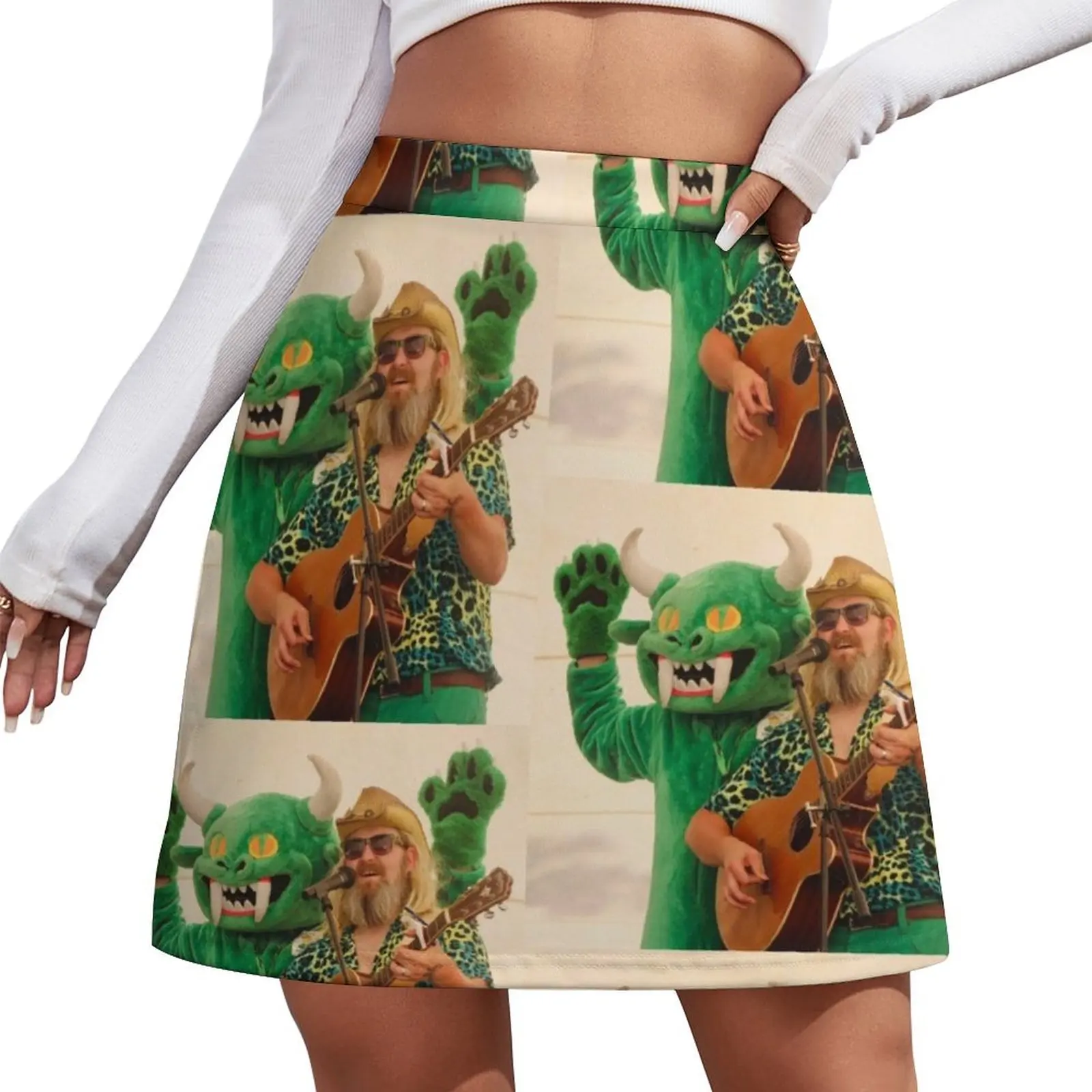 

The Hodag King with a Hodag Mini Skirt japanese kawaii clothes skorts for women clothes for woman night club women