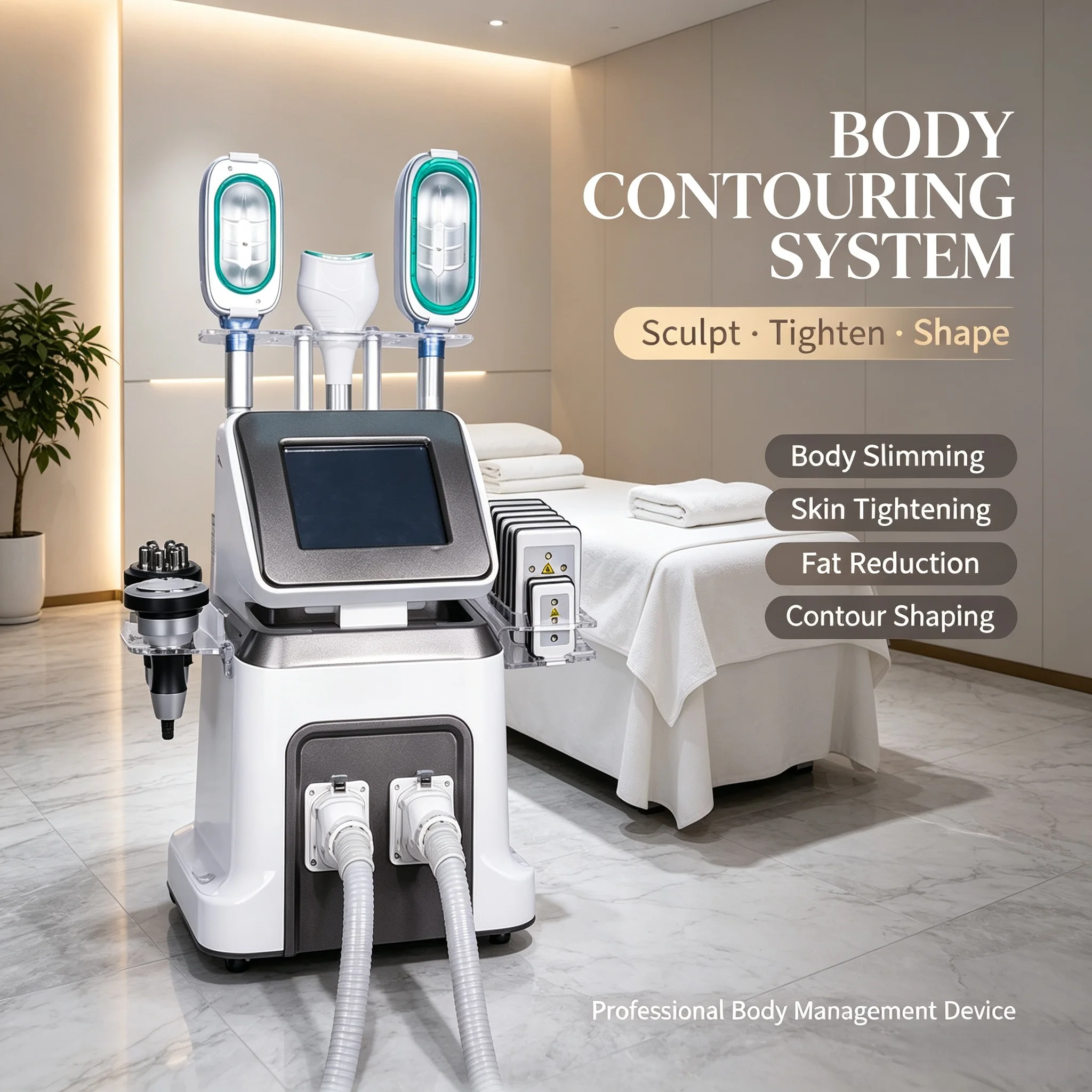Professional Beauty Equipment with Controlled Cooling Technology, Body Contouring Machine for Salon & SPA Center