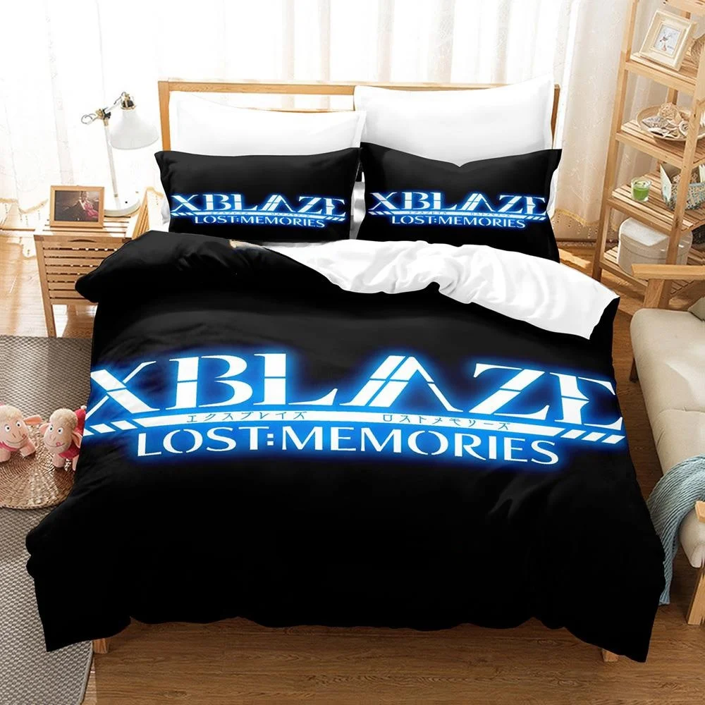 3d Print Game XBlaze Lost: Memories Bedding Set Single Twin Full Queen King Size Bed Set Teenager Bedroom Sheet Set Home Textile