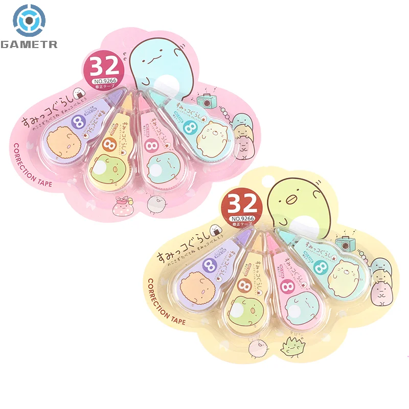 4pcs/pack Kawaii White Out Corrector Correction Tape Promotional Gift Stationery School Office Supply Gifts