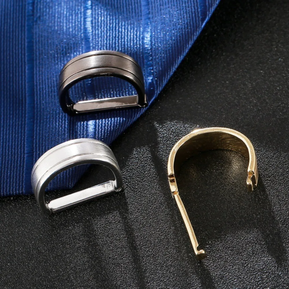 1PCS Cross-border Hot Seller New Copper Electroplated Brushed D-Shaped Tie Buckle Simple Loop