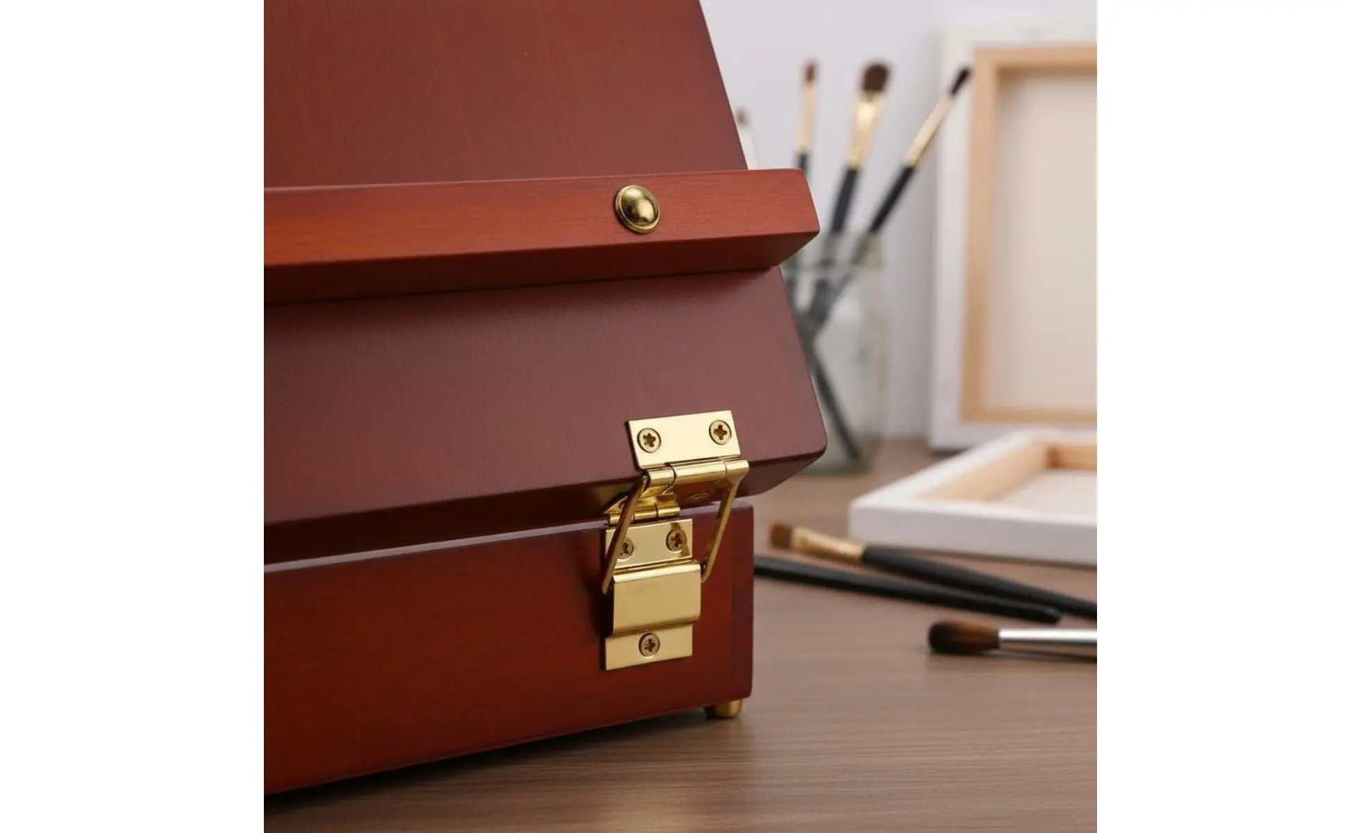 Wooden Tabletop Easel Box Multiuse Sketching Easel Box for Children, Studio