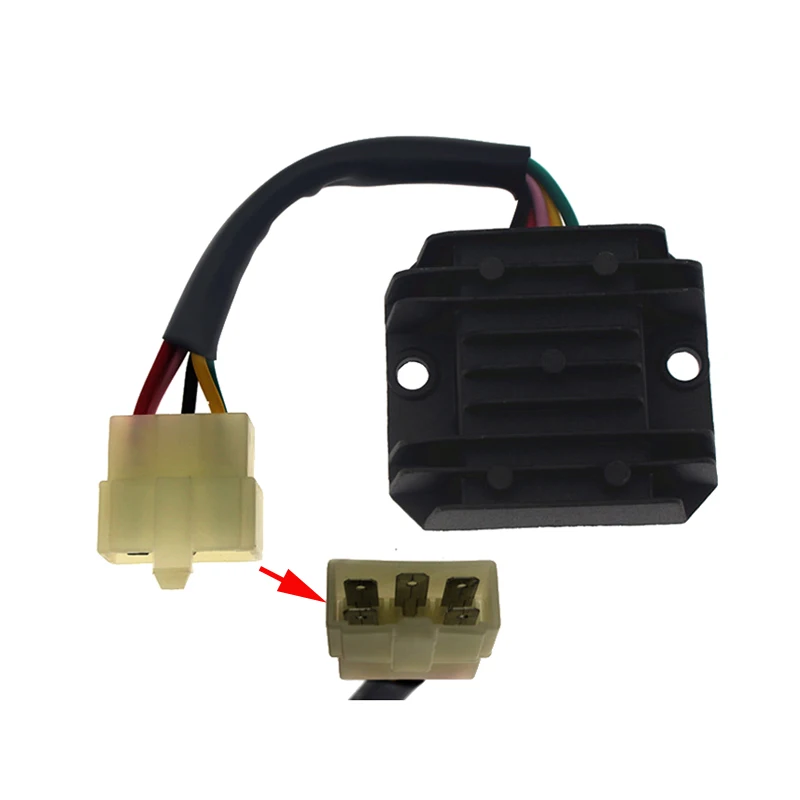 Motorcycle Rectifier Regulator 5 Wires for Honda Wuyang Lifan Haojue Kymco Dayang Jonway Scooter 100cc-125cc Electrical Parts