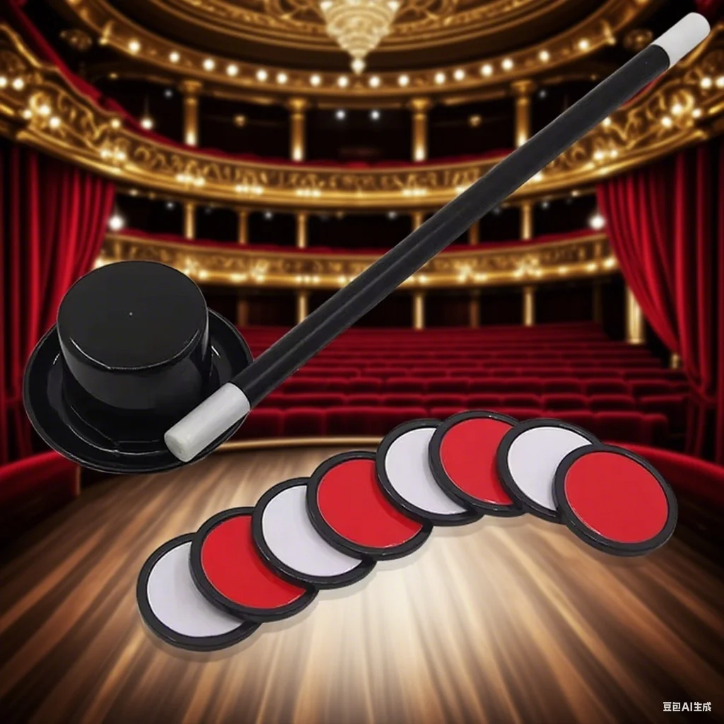 Mistero di cappello alto Cappello magico Pezzo arcobaleno Trucchi magici Primo piano Puntelli da palcoscenico Mago Bambini Giocattoli facili da fare per bambini