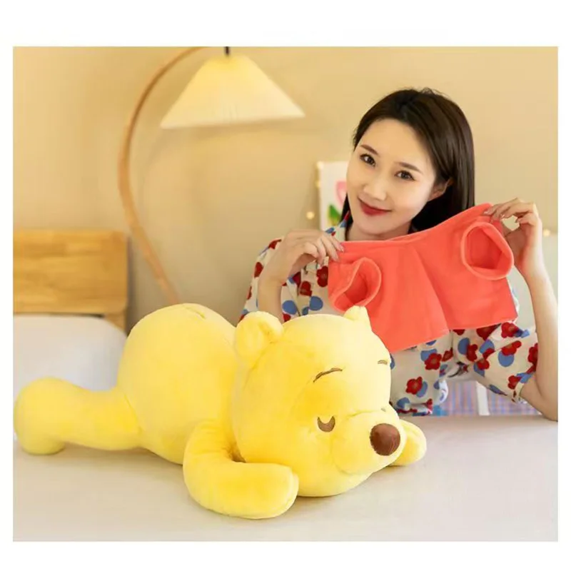 Disney Winnie The Pooh 40Cm Plush Toy Stuffed Animal Sleep Pillow Doll Kawaii Anime Figure Soft Bear Toys Room Decorations Gift