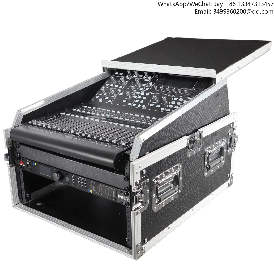 

Custom 13U Top Mixer - DJ Flight Case With 6U Rack Combination And Laptop Shelf, Factory Supplies Aluminum Storage Boxes For DJs
