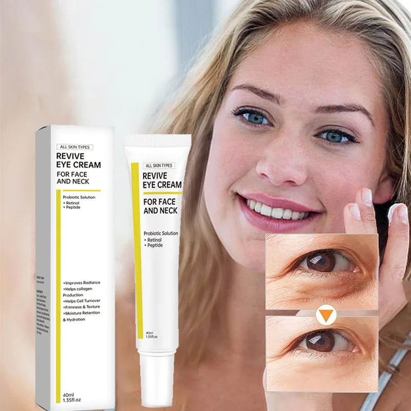 

Revive Eye Cream Firm Moisturizing Bright Probiotics Retinoic Acid Peptides Wrinkles Fine Lines Unisex Suitable Face Neck Cream