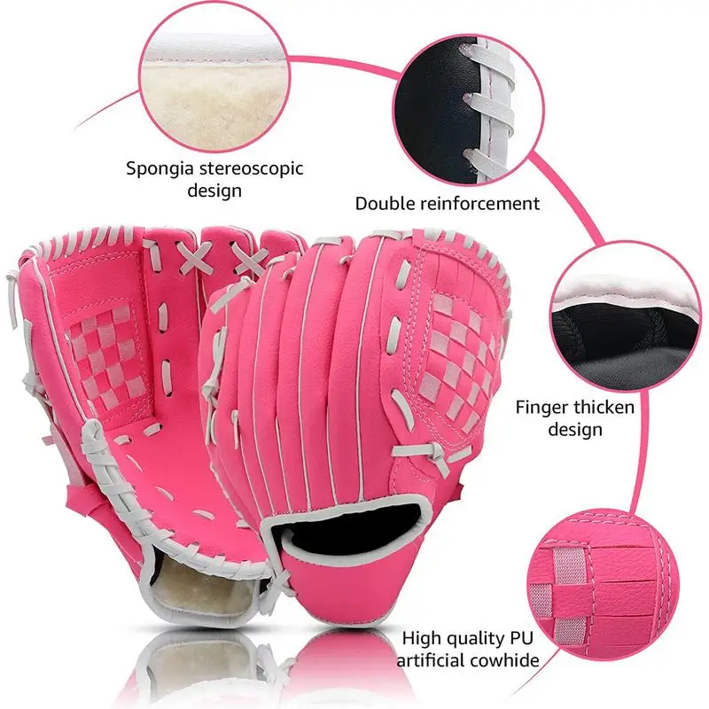 Kinder Baseball handschuh Sport Softball handschuh Infielder Baseball Feld handschuh für Teenager Mädchen Softball handschuh Jugend Baseball