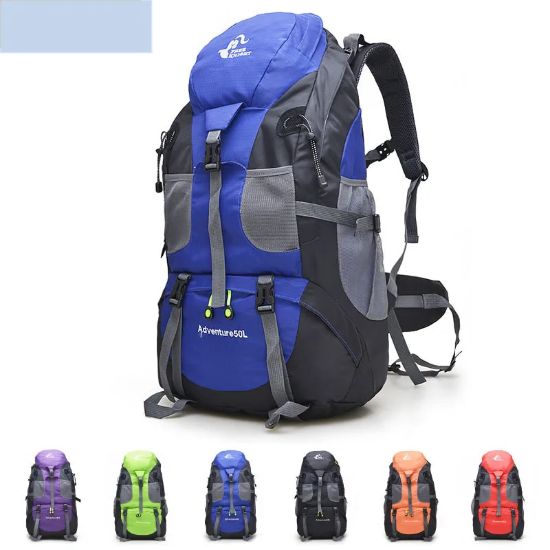 Imagem -05 - Mochila de Viagem ao ar Livre para Homens e Mulheres Mochila de Poliéster Ultraleve Bolsa de Montanhismo Acampamento e Caminhadas 50l