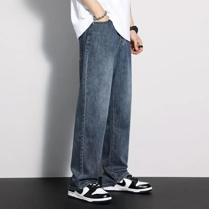 

New Arrival Streetwear Jean Femme Baggy Denim Jeans for Men Man Casual Wide Leg Pants Men's Jeans Male Trousers Mens X01