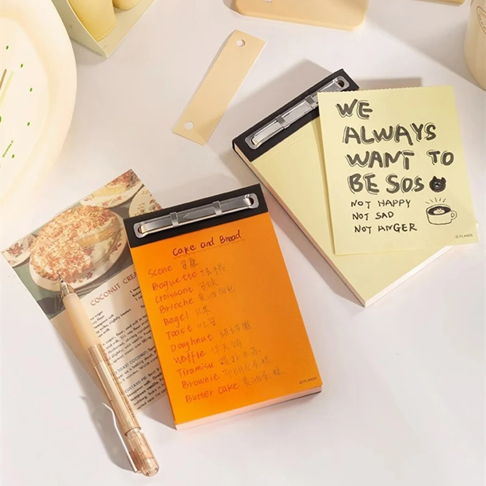 50 Sheets of Plande Note Book Can Be Torn Student Study Memo Hand Account Non-adhesive Notepad Blank Note Book Pocket Stationery