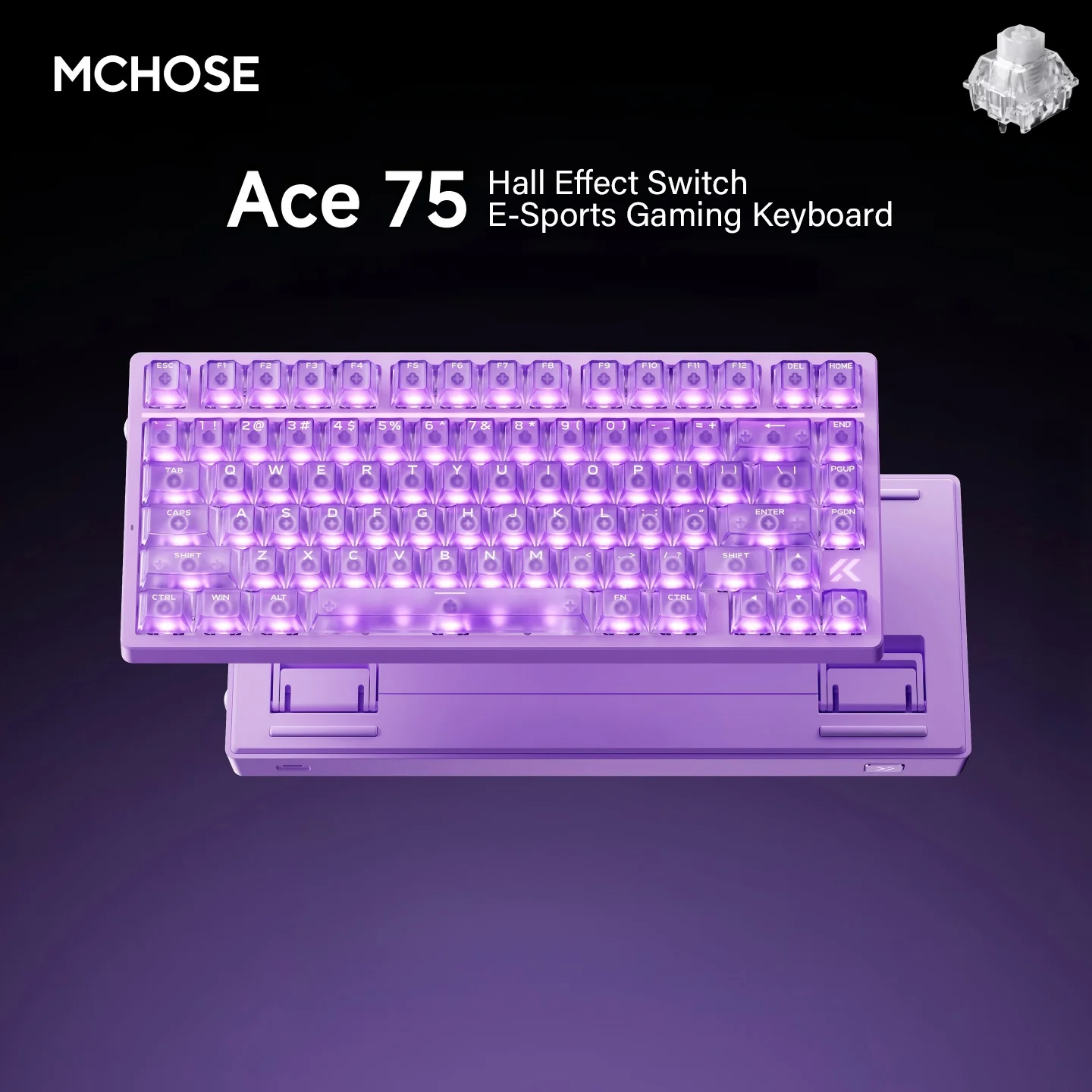 MCHOSE Ace75 Magnetic Switch Mechanical Gaming Keyboard 75 Percent
