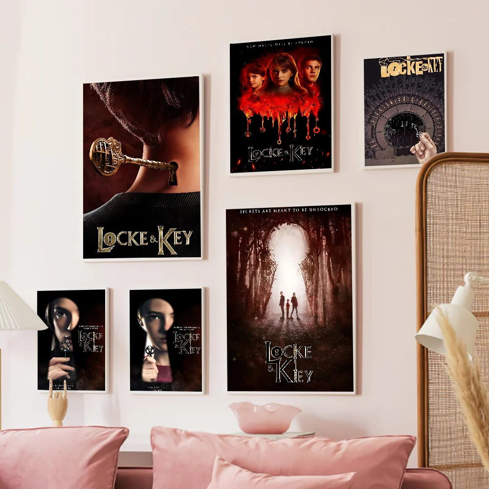 Locke & Key Classic Movie Whitepaper Poster HD Quality Poster Wall Art Painting Study Room Wall Decor