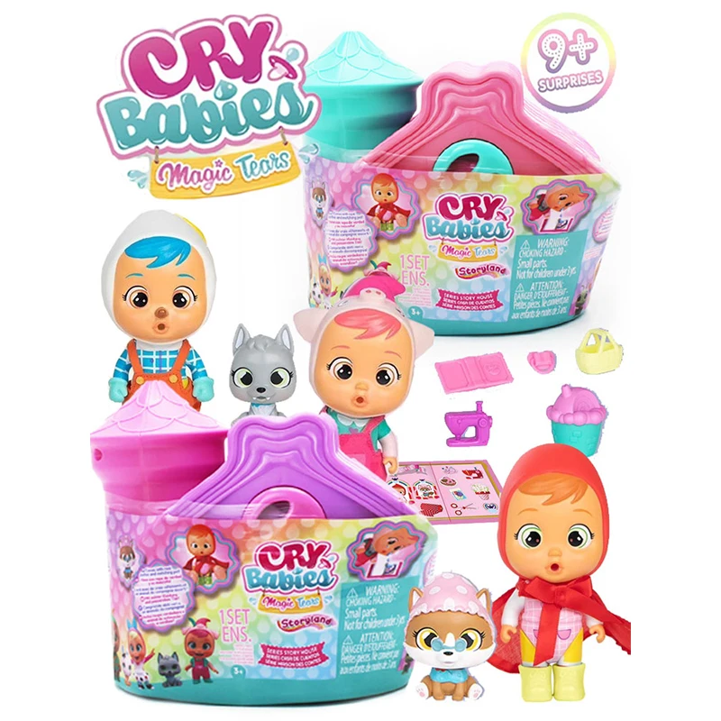 

Cry Babies Magic Tears Storyland House Series Surprise Pet Baby Blind Box Magic Story House Toys Girls Play House Toys