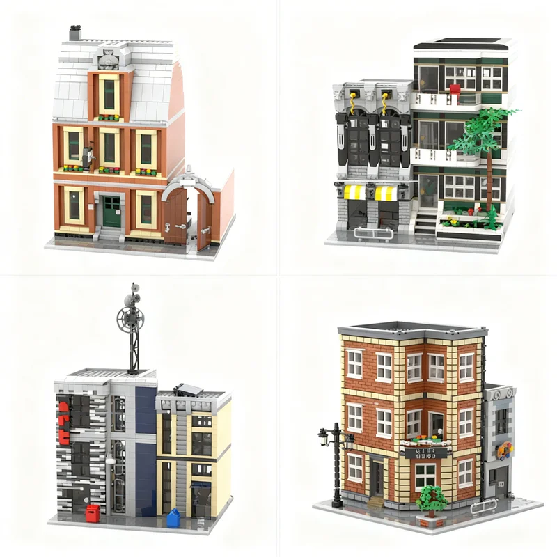 11561pcs MOC CITY Bundle 1 Modular Buildings Model Building Blocks Christmas Gifts Toys Construction Collection Art Display