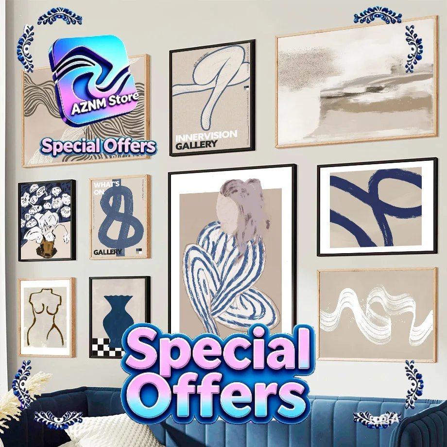 Abstrakte Figurenlinien Streifen Mädchen Vase Wandkunst Leinwandgemälde Poster und Drucke Hotel Bar Bilder für Wohnzimmer Zuhause Deko
