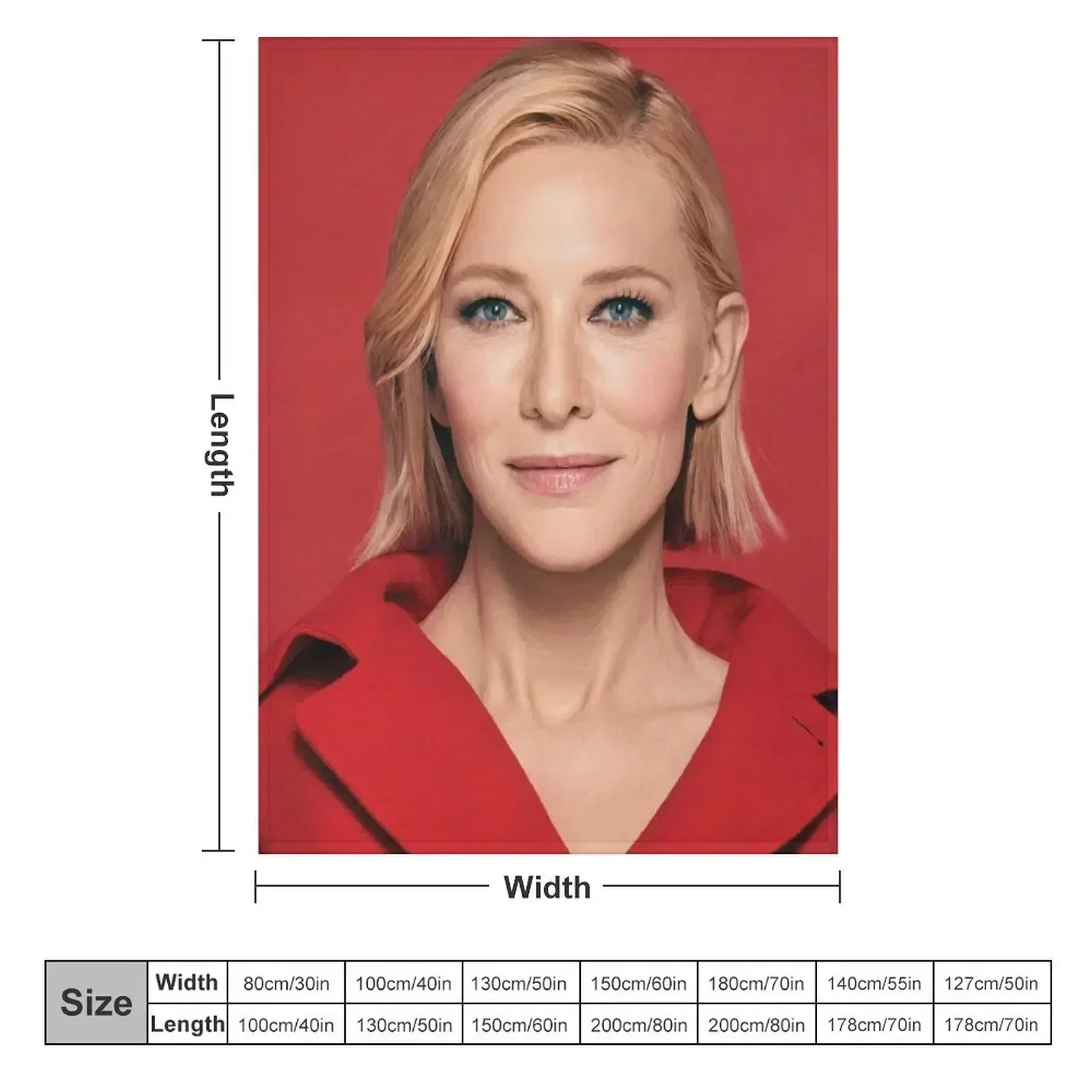 Cate Blanchett Throw Blanket Cute Fashion Sofas christmas gifts Flannel Fabric Blankets