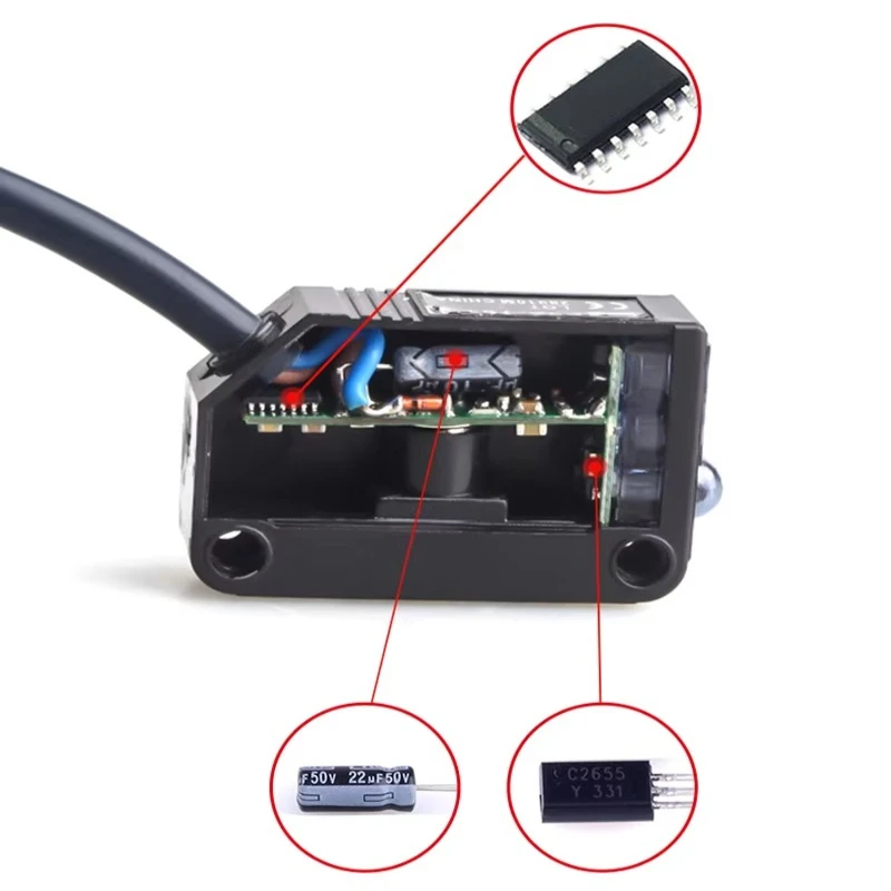 Photoelectric Switch E3Z-D61/D81/R61/R81/LS61/LS81/T61 Diffuse Reflection DC12-24V Infrared Sensor with Bracket NPN PNP