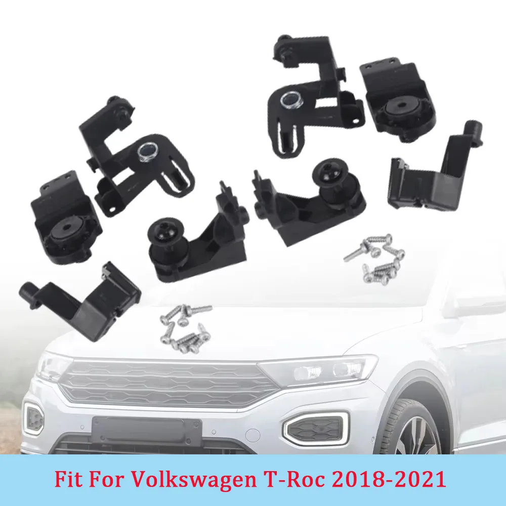 

1 комплект, ремонтный комплект кронштейна передней фары с винтами для Volkswagen T-Roc 2018-2021 2GA998225 2GA998226, левые и правые аксессуары