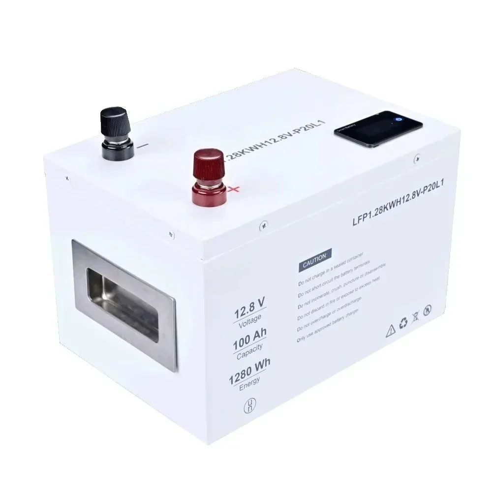EPEVER LFP1.28KWH12.8V-P20L1 Литиевый аккумулятор 12,8 В 100 Ач 1,28 кВтч Литий-ионный аккумулятор с ЖК-дисплеем Встроенный BMS