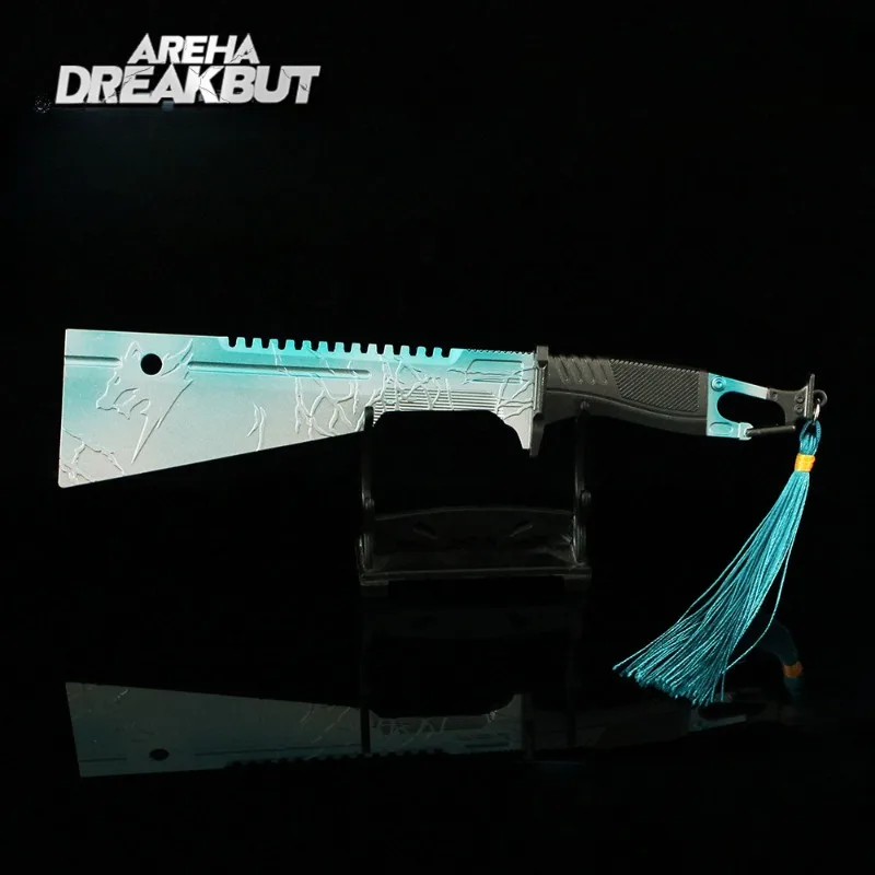 New 22cm Arena Breakout Game Peripherals Snow Wolf Survival Knife Melee Weapos Model Desktop Alloy Ornaments Collection Crafts