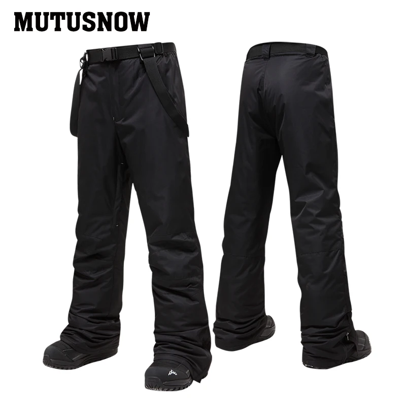 MUTUSNOW New Snowboard Pants Men Waterproof Winter Ski Pants Man Breathable Snow Pant Brand Male Skiing Trousers -30 Degree