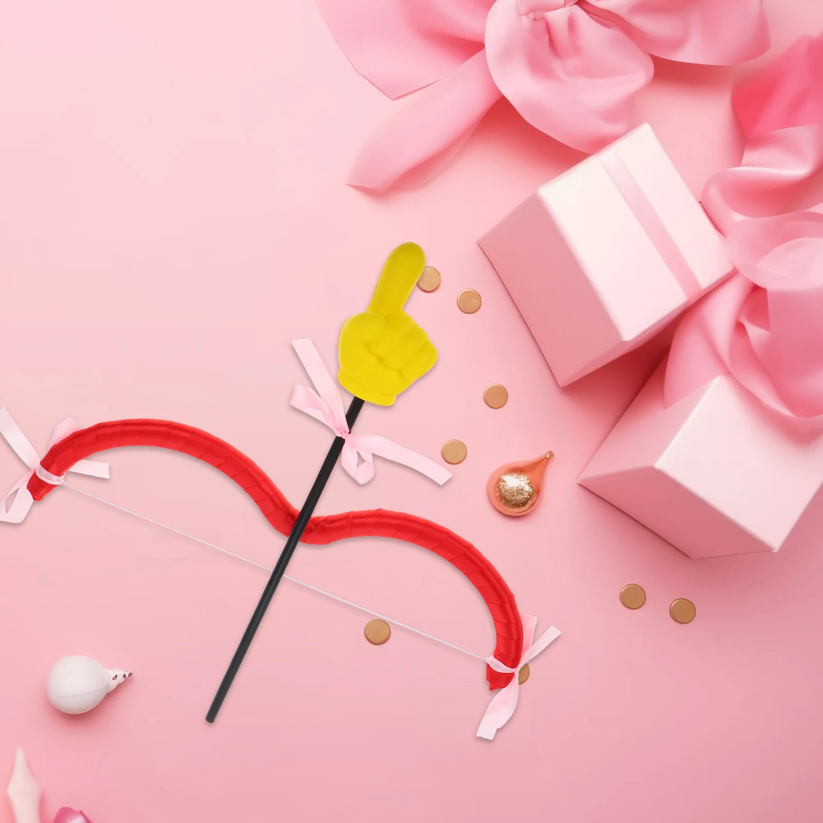 

Костюм ко Дню святого Валентина, реквизит Стрела Купидона, романтический аксессуар ангела для косплея, фотографии, вечерние украшения в форме сердца