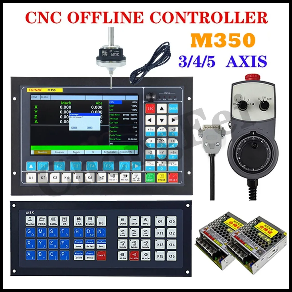 

CNC DDCS EXPERT M350 5axis CNC machining controller 3axis 4axis motion control system ATC + 3D probe + extended keyboard + E-MPG