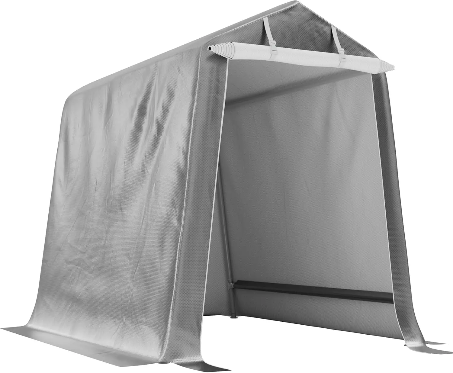 

Portable Shelter Shed, High Outdoor Storage with UV Resistant and Waterproof Tarp, Motorcycle Garage, Bike Tent