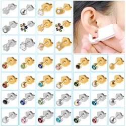 1PC Sterlised Disposable Ear Piercing Unit Cartilage Tragus Helix Piercing Gun NO PAIN Piercer Device Tool Machine With Ear Stud