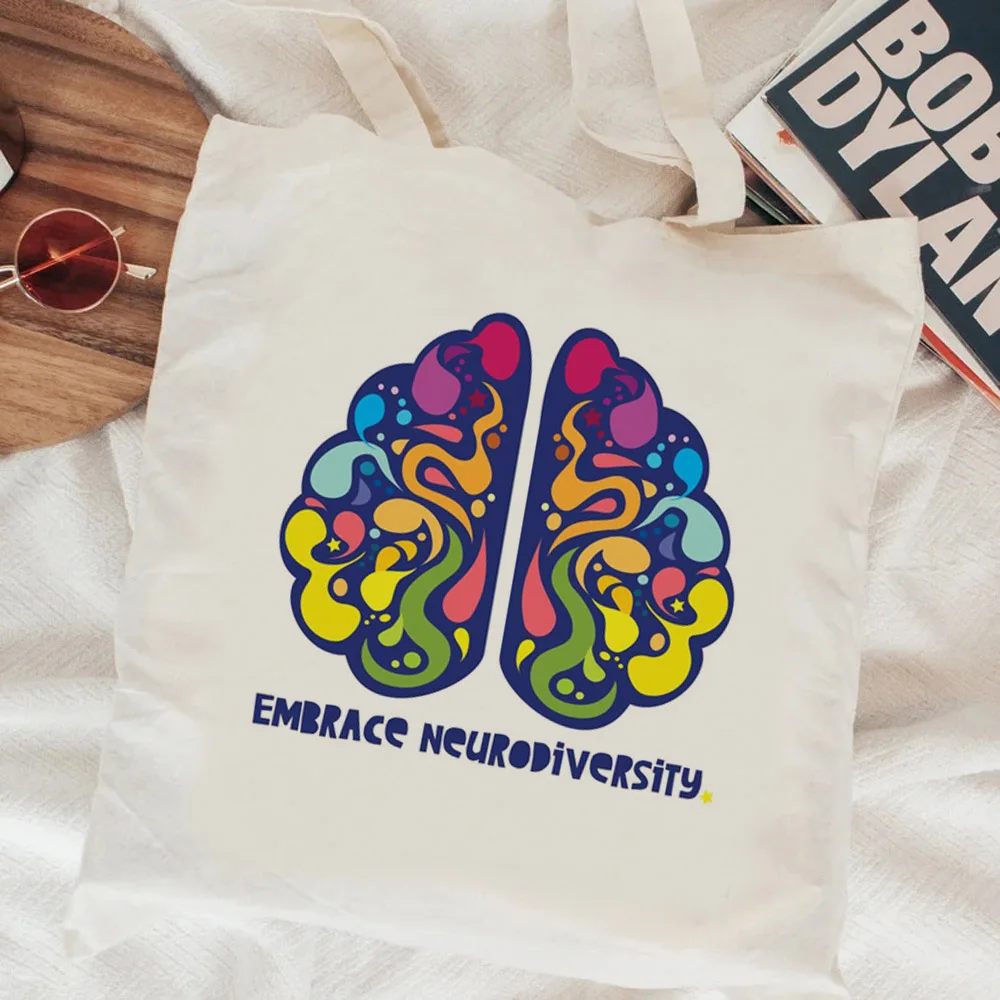 Autism shopping bag canvas bolso shopper bolsas de tela bag fabric woven custom