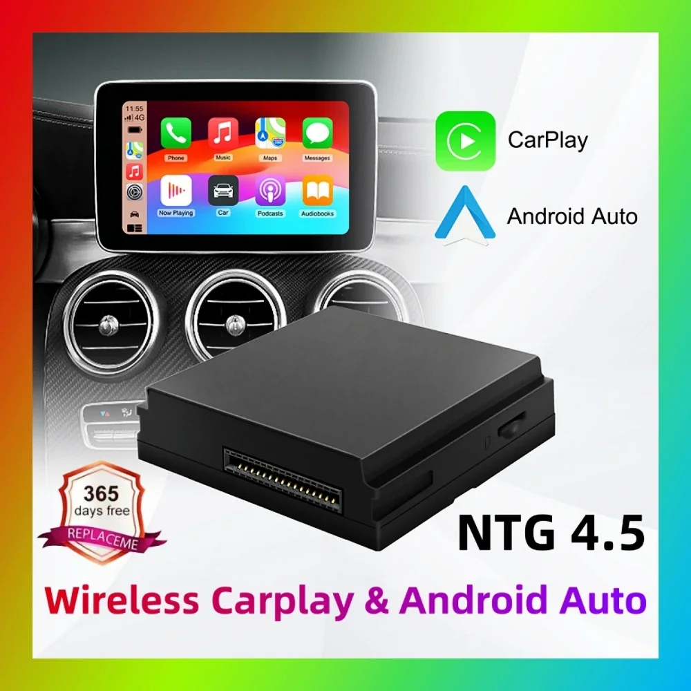 Wireless Carplay Suitable For Benz A B C E CLA GLA GLK ML Sprinter NTG4.5 Becker Module Android Auto Navigation