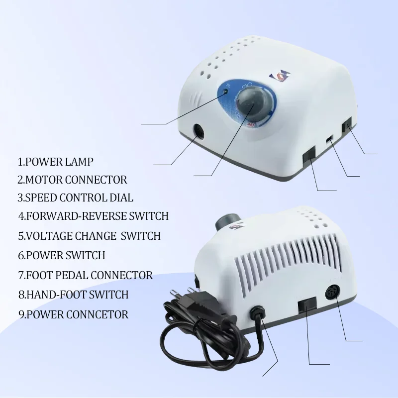 

Dental Micro Motor 35000Rpm Drill Machine Strong 210 105L 65W Gel Polishing Device & Grinding Drill Bits Set for Dentist