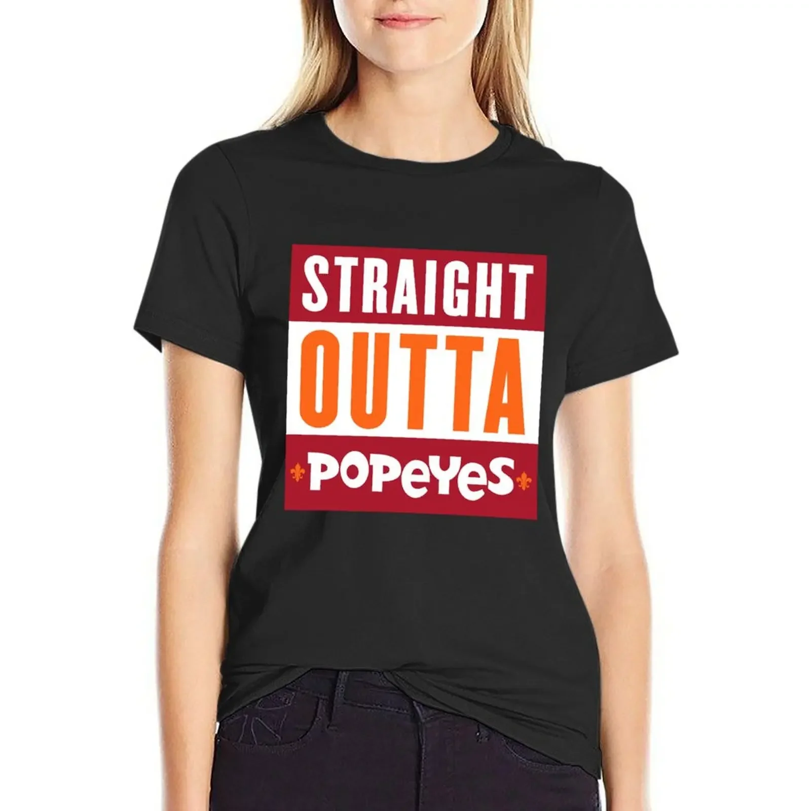 

STRAIGHT OUTTA LOUISIANA by Koramo T-Shirt funnys customs summer clothes Women's tee shirt
