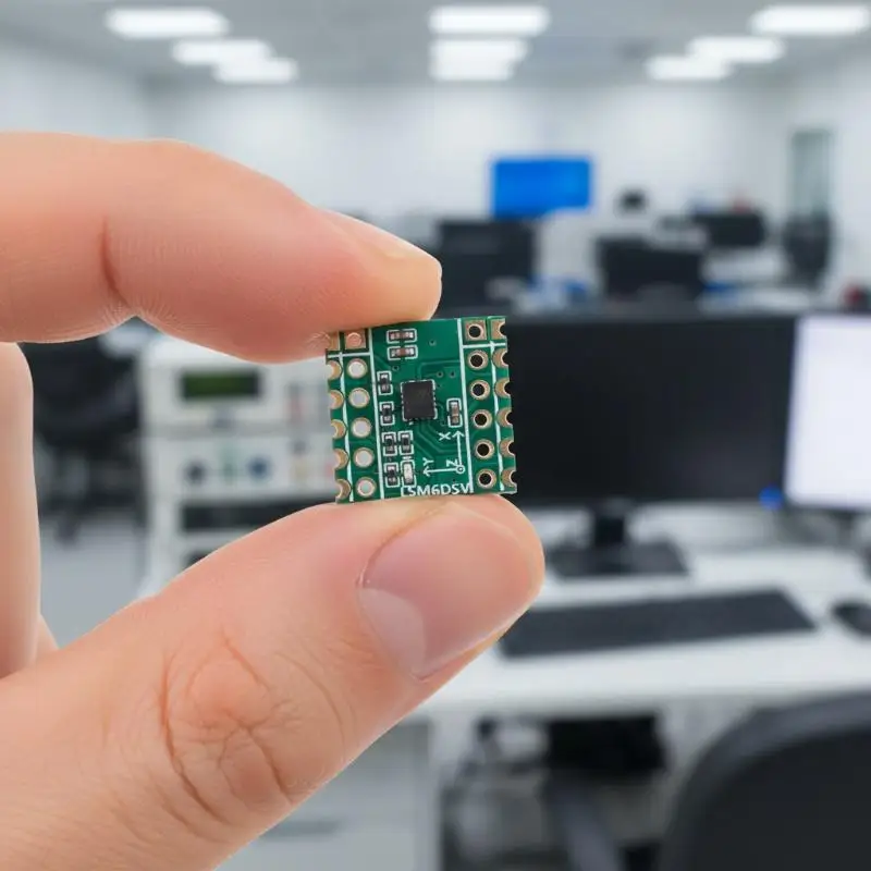 B*1PCS Green Six-Axis Sensor LSM6DSV Module SPI/I2C Compatible For Smol/SlimeVR - Accelerometer & Gyroscope Data Logging