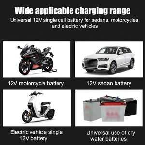 12V 2A car battery charger, 220V power pulse repair charger, dry and wet lead battery, LED display, motorcycle battery charger motorcycle 8 Main Sales Battery Charging Machine - №1