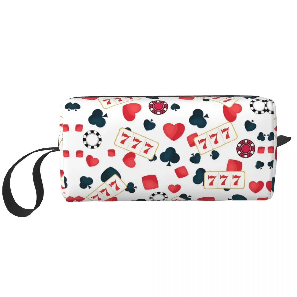 Poker Slot Machine Pattern Pencil Cases Large Storage Pen Bags Pen Box Pencil Pouch For Boys Girl Students Stationery Makeup Bag