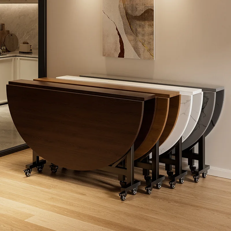 

Folding table folding dining table turntable large foldable round dining chair round dining wholesale mahjong