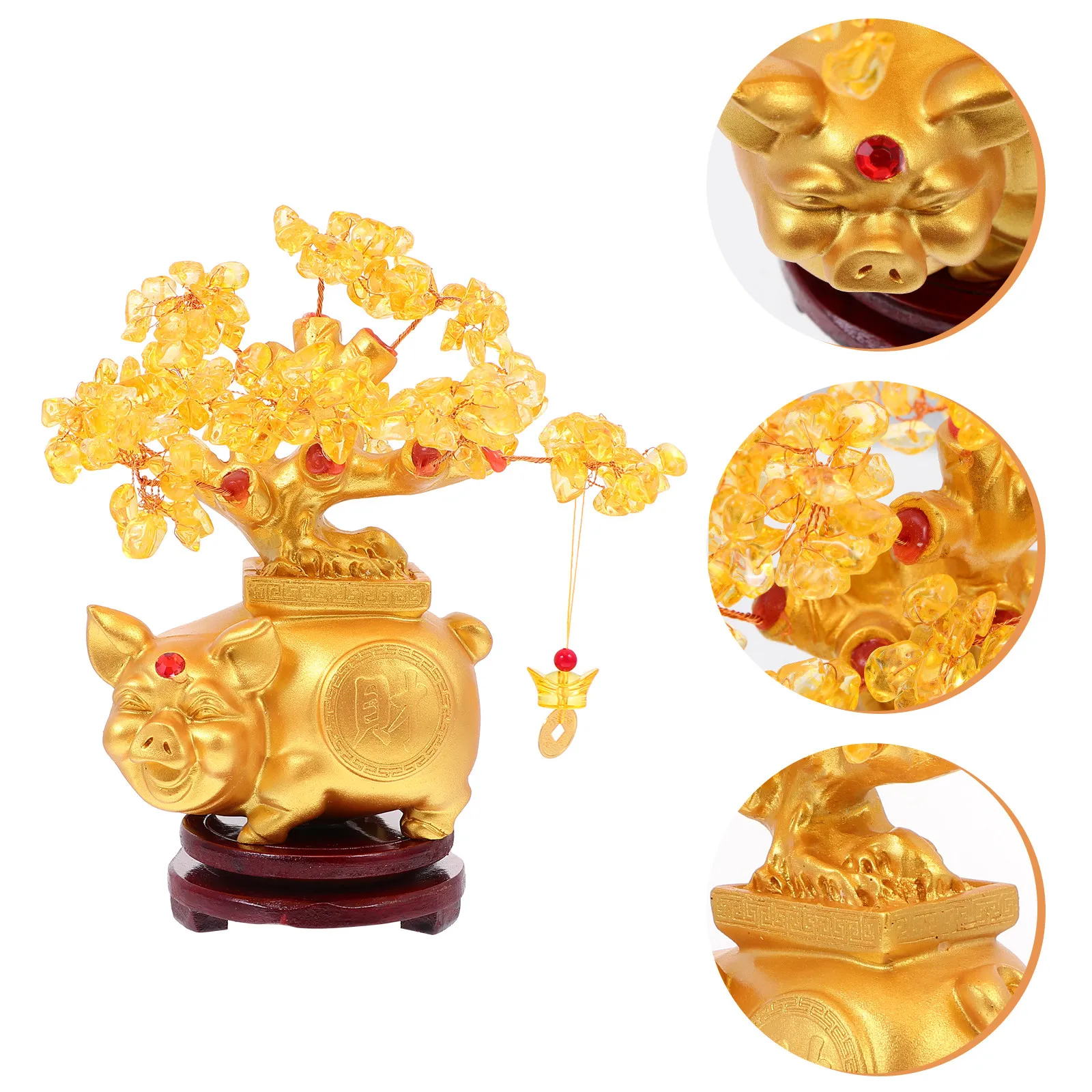 1Pcs Feng Shui Money Tree Ornament High Quality Crystal Desktop Home Office Living Room Shopping Mall Decoration