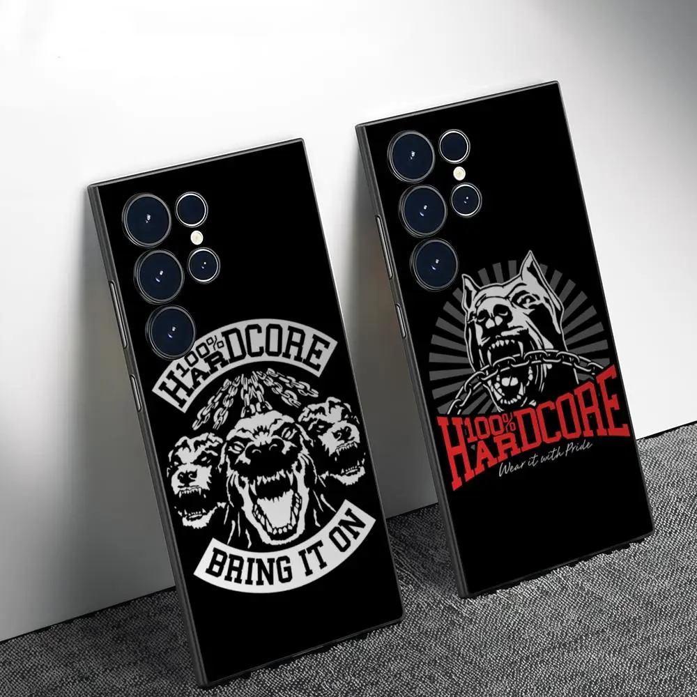 

Phone Case Phone Case For Samsung Galaxy S25 S24 S22 S23 Ultra S21 S20 Plus Frosted Full Soft Case 100 h-Hardcore Dog