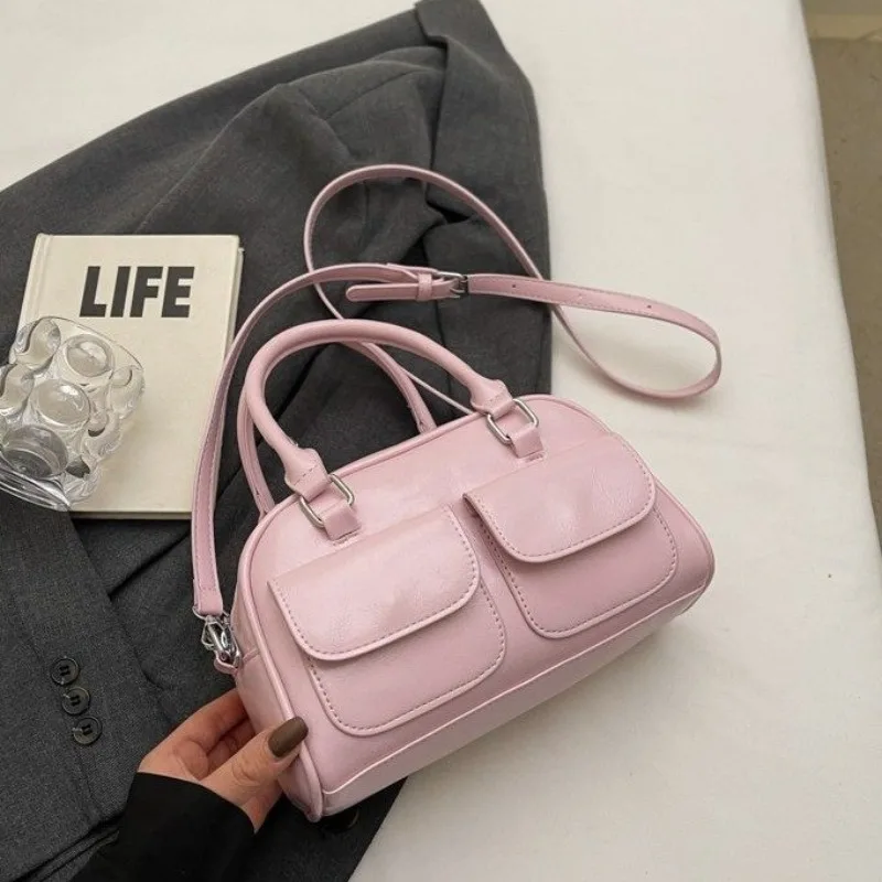 

Soft Leather Fashion Ladies Bag Classic Paris Vintage Design Elegant Daily Tote Bag Casual Crossbody Messenger Bag Trendy