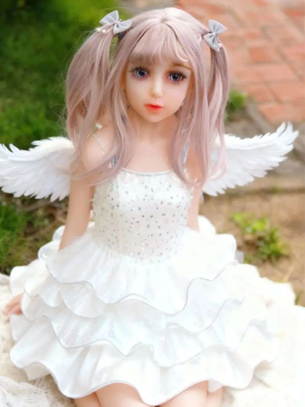 Modelo de boneca de anime de 65 cm/articulações móveis/corpo TPU e cabeça de PVC/escultura de cabeça destacável/boneca de fantasia/presente requintado