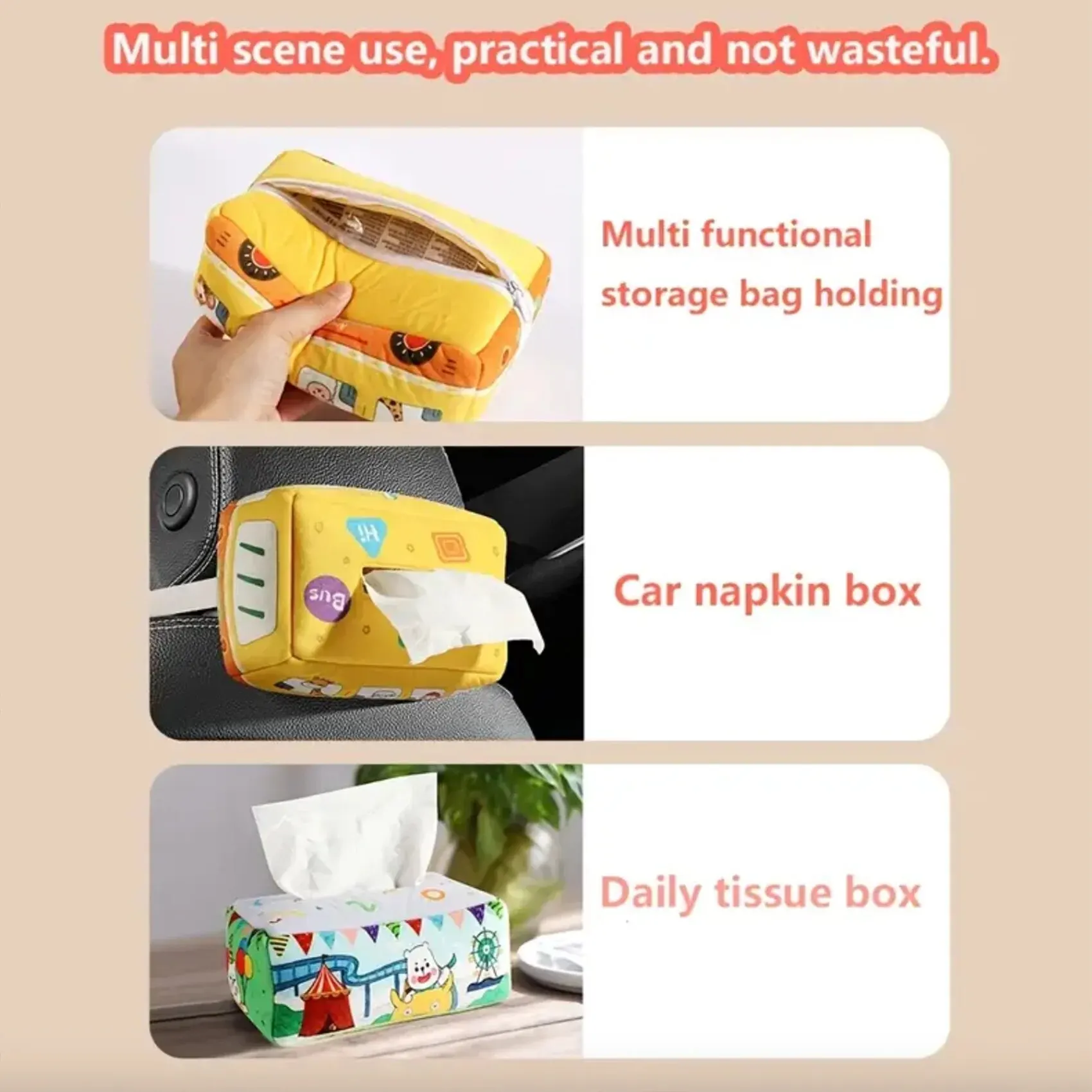 Children\'s Paper Drawing Toys for 0-1 Years Old Puzzle Early Education, Tear Resistant Paper Towel Box Baby Finger Exercise