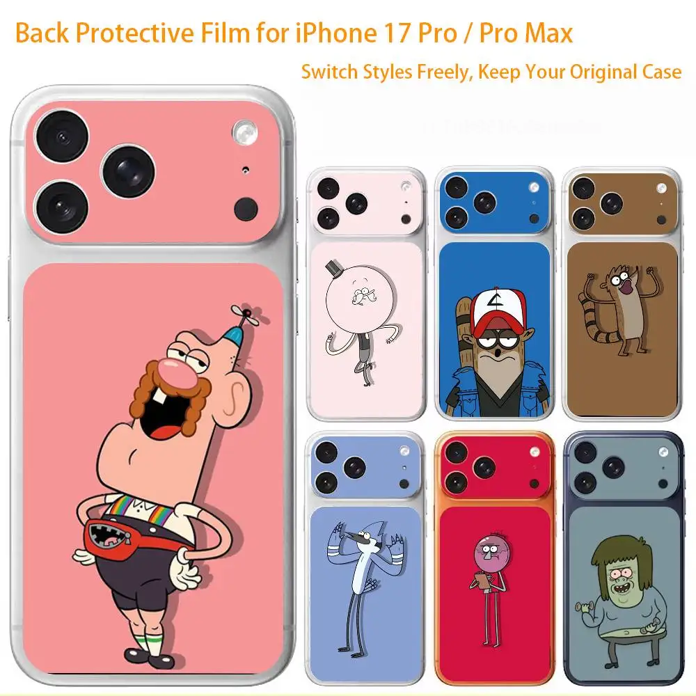 

R-RegularS Cute S-Show Premium Skin Wrap for iPhone 17 Pro/Max, Back Frame Camera Protective Decal (Not Case)