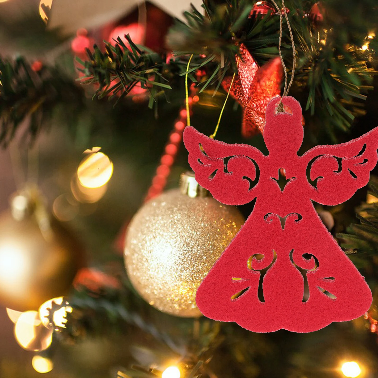 

16Pcs Christmas Angel Fabric Pendant Xmas Tree Ornament Hanging Decor Xmas Party Decorations Christmas Ornaments