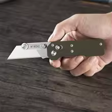 9TiEDC Folding Knife Blade G10 Handle Folding wallpaper knife industrial grade cable stripping Tool EDC - AliExpress 