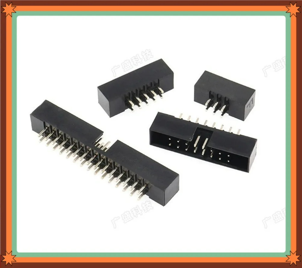 For ZMJ007 JTAG Cable Socket 2MM Pitch IDC Straight Header 3P‑6P 20P 40P 50P Simple Bull‑horn Connector